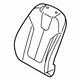 Hyundai 88360-K9010-SJA Front Left Hand Seat Back Covering Assembly