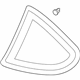 Hyundai 87810-2C000 Quarter Glass & Moulding Assembly