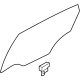 Hyundai 83420-BF010 GLASS ASSY-REAR DOOR,RH