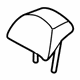 Hyundai 89730-G3000-PXD Rear Seat Center Headrest Assembly Hyundai 89730-G3000-PXD Rear Seat Center Headrest Assembly