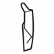 Hyundai 84141-3D000 Fender Insulator Left Hand