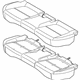 Hyundai 89100-K2000-XDA Rear Seat Cushion Assembly