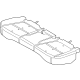 Hyundai 89150-BE000 FRAME & PAD ASSY-RR SEAT CUSH