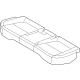 Hyundai 89160-BE000-S2N Rear Seat Cushion Covering Assembly