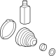 Hyundai 495L4-Q5300 Wheel Side Boot Kit Left Hand Hyundai 495L4-Q5300 Wheel Side Boot Kit Left Hand
