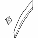 Hyundai 87781-J9500 GARNISH Assembly-RR Dr NO.2 LH Hyundai 87781-J9500 GARNISH Assembly-RR Dr NO.2 LH