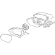 Hyundai 87610-BE000 Outside Rear View Mirror Assembly Left Hand