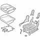 Hyundai 89200-S2000-PTH Rear Seat Cushion Assembly Right Hand