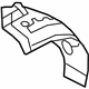 Hyundai 86826-3V001 Rear Wheel Front Piece Guard,Right Hyundai 86826-3V001 Rear Wheel Front Piece Guard,Right