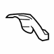 Hyundai 88567-4Z000-NBC Front Seat Mounting Cover Rear Inner Left Hand
