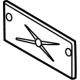 Hyundai 86519-R6000 Front Bumper License Plate Moulding Hyundai 86519-R6000 Front Bumper License Plate Moulding