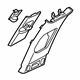 Hyundai 85830-J9000-TRY Trim Assembly-Center Pillar Upper Left Hand Hyundai 85830-J9000-TRY Trim Assembly-Center Pillar Upper Left Hand