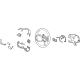 Hyundai 56100-AB070-NNB Wheel Assembly Steering Hyundai 56100-AB070-NNB Wheel Assembly Steering