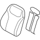 Hyundai 88450-R6010 Front Seat Back Pad Assembly Right Hand