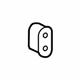 Hyundai 57556-34000 Rubber-Clip Hyundai 57556-34000 Rubber-Clip
