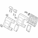 Hyundai 89400-G7245-WSJ Rear Seat Back Assembly Right Hand