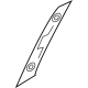 Hyundai 83250-P6000-EBR GARNISH ASSY-RR DR FRAME LH Hyundai 83250-P6000-EBR GARNISH ASSY-RR DR FRAME LH