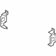 Hyundai 96175-2M800 Set Mounting Bracket Left Hand Hyundai 96175-2M800 Set Mounting Bracket Left Hand