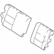 Hyundai 89360-2L580-JBM 2nd Back Seat Cover Assembly Left Hyundai 89360-2L580-JBM 2nd Back Seat Cover Assembly Left