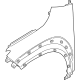 Hyundai 66311-BE000 Fender Panel Left Hand Hyundai 66311-BE000 Fender Panel Left Hand