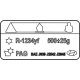 Hyundai 97699-F2100 Refrigerant Label Hyundai 97699-F2100 Refrigerant Label
