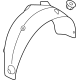 Hyundai 86821-BE000 GUARD ASSY-REAR WHEEL,LH