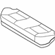 Hyundai 89100-0A000-U7A Rear Seat Cushion Assembly