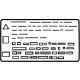 Hyundai 97699-GI590 Refrigerant Label Hyundai 97699-GI590 Refrigerant Label