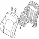 Hyundai 88405-4Z010-R5X Front Passenger Seat Back Assembly