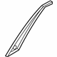 Hyundai 83260-B1000-BLH Garnish Assembly-Rear Door Front Frame,RH Hyundai 83260-B1000-BLH Garnish Assembly-Rear Door Front Frame,RH