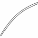 Hyundai 86362-2H000 Front Door Frame Black Tape Upper