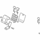 Hyundai 89400-3Q100-Y3A Rear Seat Back Assembly Right Hand
