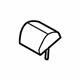 Hyundai 89700-3Q010-Y3A Rear Seat Center Headrest Assembly