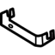 Hyundai 64158-CV000 BRACKET-HOOD RELEASE CABLE MTG Hyundai 64158-CV000 BRACKET-HOOD RELEASE CABLE MTG