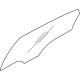 Hyundai 83411-L1010 Rear Door Window Glass Left Hand