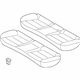 Hyundai 89100-G7400-WSC Rear Seat Cushion Assembly