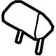 Hyundai 89700-AA000-S8S Headrest Assembly Rear Seat Hyundai 89700-AA000-S8S Headrest Assembly Rear Seat