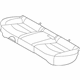 Hyundai 89100-G3000-PXD Rear Seat Cushion Assembly