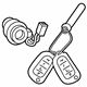 Hyundai 81900-G2E00 Steering Lock Key Sub Set Hyundai 81900-G2E00 Steering Lock Key Sub Set
