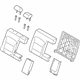 Hyundai 89400-F2310-SVS Rear Seat Back Assembly Right Hand