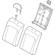 Hyundai 89300-KL520-UCY Rear Seat Back Assembly Left Hand Hyundai 89300-KL520-UCY Rear Seat Back Assembly Left Hand