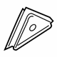 Hyundai 83840-3X001 Moulding Assembly-Rear Door Delta,RH Hyundai 83840-3X001 Moulding Assembly-Rear Door Delta,RH