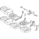 Hyundai 89100-K5010-WDB Rear Seat Cushion Assembly