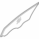 Hyundai 82411-2H010 Front Door Window Glass Left Hand
