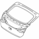 Hyundai 73700-G2000 Tail Gate Panel Assembly
