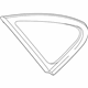 Hyundai 87810-2H000 Quarter Glass & Moulding Assembly
