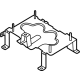 Hyundai 37554-P0000 BRACKET-POWER RELAY MOUNTING Hyundai 37554-P0000 BRACKET-POWER RELAY MOUNTING