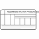 Hyundai 05203-2H100 Tire Pressure Label Hyundai 05203-2H100 Tire Pressure Label