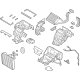 Hyundai 97205-D2050 Heater & Evaporator Assembly Hyundai 97205-D2050 Heater & Evaporator Assembly