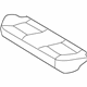 Hyundai 89160-0A700-CHK Rear Seat Cushion Cover